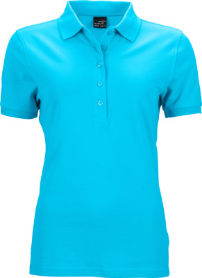 James & Nicholson - Damen Stretch Piqué Polo (turquoise)