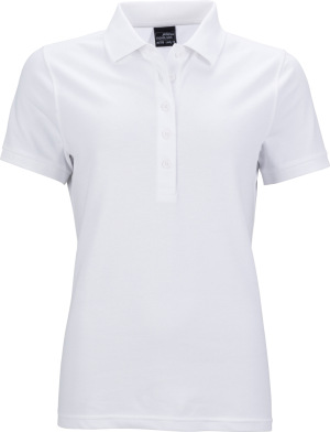 James & Nicholson - Ladies' Elastic Piqué Polo (white)