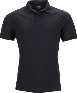 James & Nicholson - Men's Elastic Piqué Polo (black)