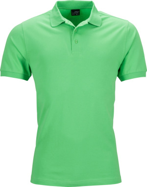 James & Nicholson - Men's Elastic Piqué Polo (lime green)