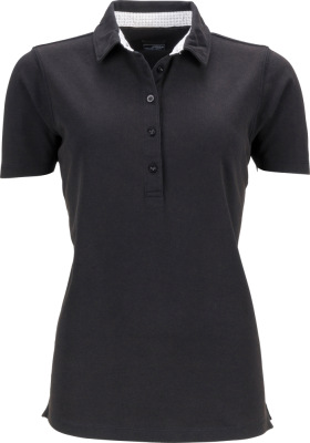 James & Nicholson - Ladies' Piqué Polo (black/white titan)