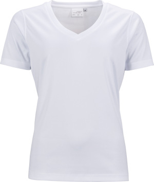 James & Nicholson - Ladies' Active-V (white)