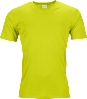 James & Nicholson - Men's Active-V (acid yellow)