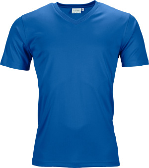 James & Nicholson - Herren V-Neck Sport T-Shirt (royal)
