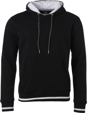 James & Nicholson - Men's Club Hooded Sweat (black/white)