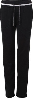 James & Nicholson - Ladies' Sweatpants (black/white)