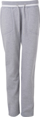 James & Nicholson - Ladies' Sweatpants (grey heather/white)