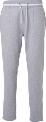 James & Nicholson - Men's Sweatpants (grey heather/white)