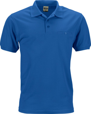 James & Nicholson - Men´s Workwear Polo Pocket (royal)