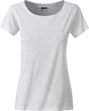 James & Nicholson - Ladies' Basic T-Shirt Organic (ash)