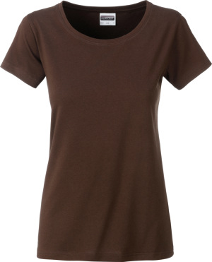 James & Nicholson - Ladies' Basic T-Shirt Organic (brown)