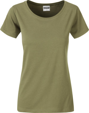 James & Nicholson - Ladies' Basic T-Shirt Organic (khaki)