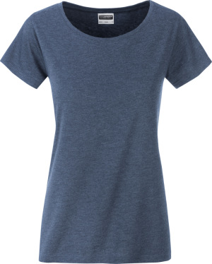 James & Nicholson - Ladies' Basic T-Shirt Organic (light denim melange)