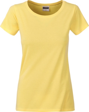 James & Nicholson - Damen Bio T-Shirt (light yellow)