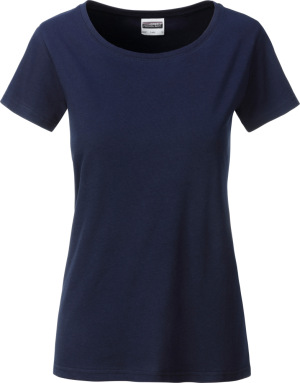 James & Nicholson - Ladies' Basic T-Shirt Organic (navy)
