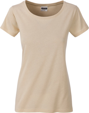 James & Nicholson - Ladies' Basic T-Shirt Organic (stone)