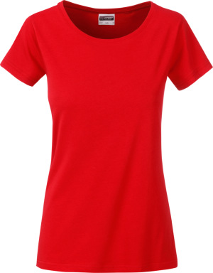 James & Nicholson - Damen Bio T-Shirt (tomato)