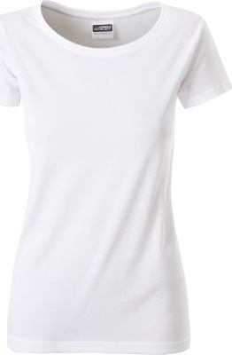 James & Nicholson - Damen Bio T-Shirt (white)