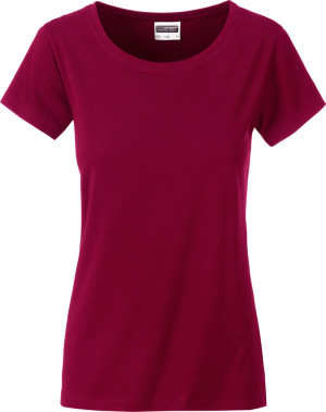 James & Nicholson - Damen Bio T-Shirt (wine)