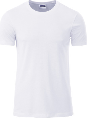 James & Nicholson - Herren Bio T-Shirt (white)