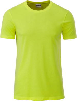 James & Nicholson - Men's Organic T-Shirt (acid yellow)