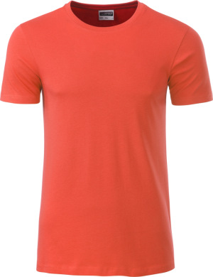 James & Nicholson - Men's Organic T-Shirt (coral)