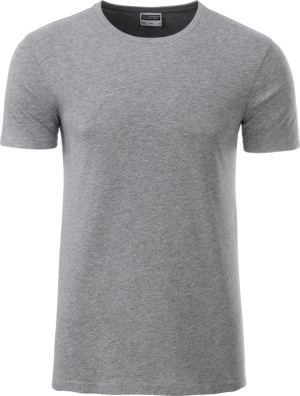 James & Nicholson - Herren Bio T-Shirt (grey heather)