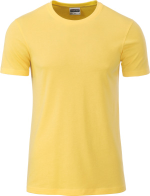 James & Nicholson - Men's Organic T-Shirt (light yellow)