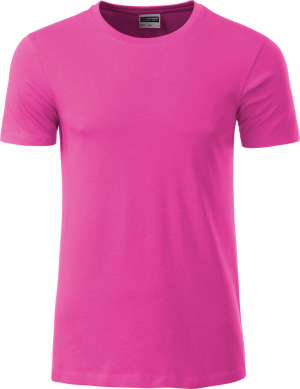 James & Nicholson - Men's Organic T-Shirt (pink)