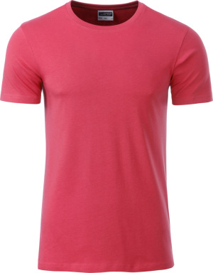 James & Nicholson - Men's Organic T-Shirt (raspberry)