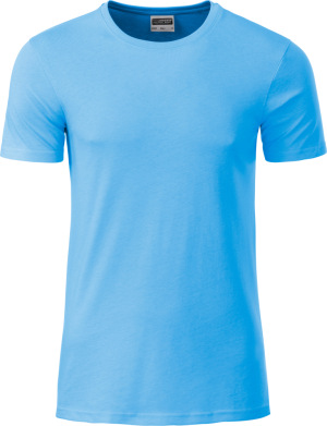 James & Nicholson - Men's Organic T-Shirt (sky blue)