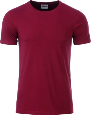 James & Nicholson - Herren Bio T-Shirt (wine)