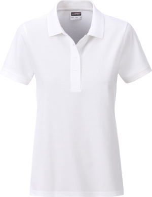 James & Nicholson - Ladies' Organic Polo (white)