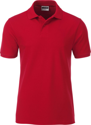 James & Nicholson - Men's Organic Polo (red)