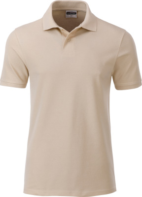 James & Nicholson - Men's Organic Polo (stone)