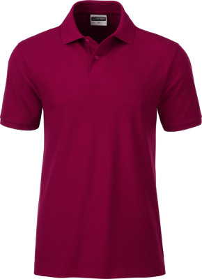 James & Nicholson - Men's Organic Polo (wine)