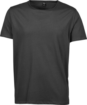 Tee Jays - Herren T-Shirt mit ungesäumtem Ausschnitt (dark grey)
