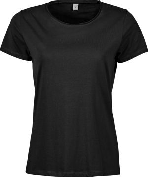 Tee Jays - Damen T-Shirt mit ungesäumten Ausschnitt (black)
