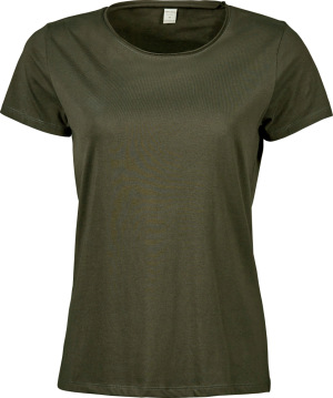 Tee Jays - Damen T-Shirt mit ungesäumten Ausschnitt (olive)