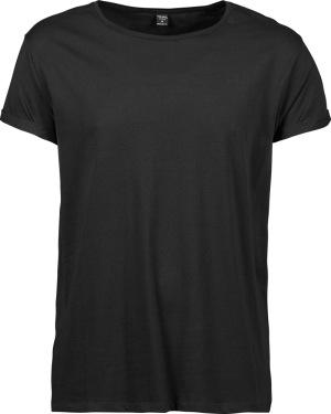 Tee Jays - Herren T-Shirt mit Umschlag am Arm (black)