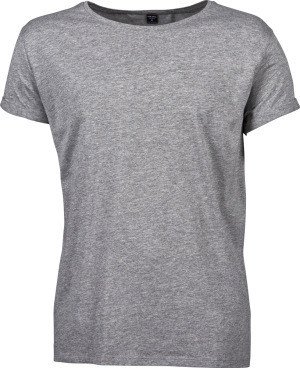Tee Jays - Herren T-Shirt mit Umschlag am Arm (heather grey)