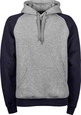 Tee Jays - Men's Two-Tone Hooded Sweatshirt (heather/navy)