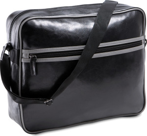 Kimood - Vintage Messenger Bag (black/slate grey)