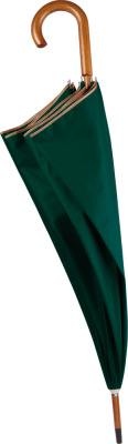 Kimood - Regenschirm mit Holzgriff (bottle green/beige)