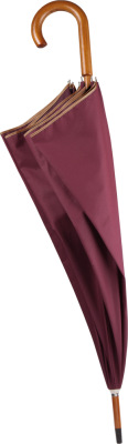 Kimood - Umbrella with Wooden Handle (burgundy/beige)