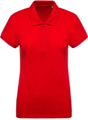 Kariban - Damen Organic Piqué Polo (red)