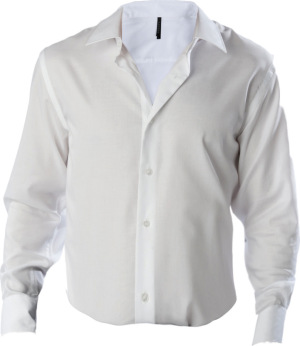 Kariban - Herren Hemd langarm bügelfrei (white)