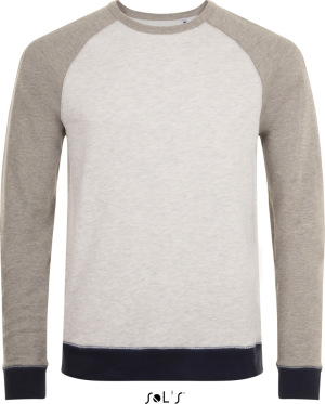 SOL’S - Heavy Raglan Sweater 3-farbig (ash/grey melange)