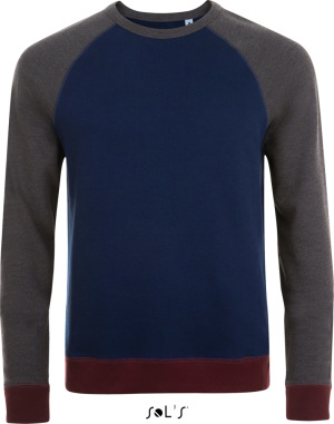 SOL’S - Heavy Raglan Sweater 3 colour style (french navy/charcoal melange)