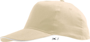 SOL’S - Sunny 5 Panel Baseball Cap (beige/white)
